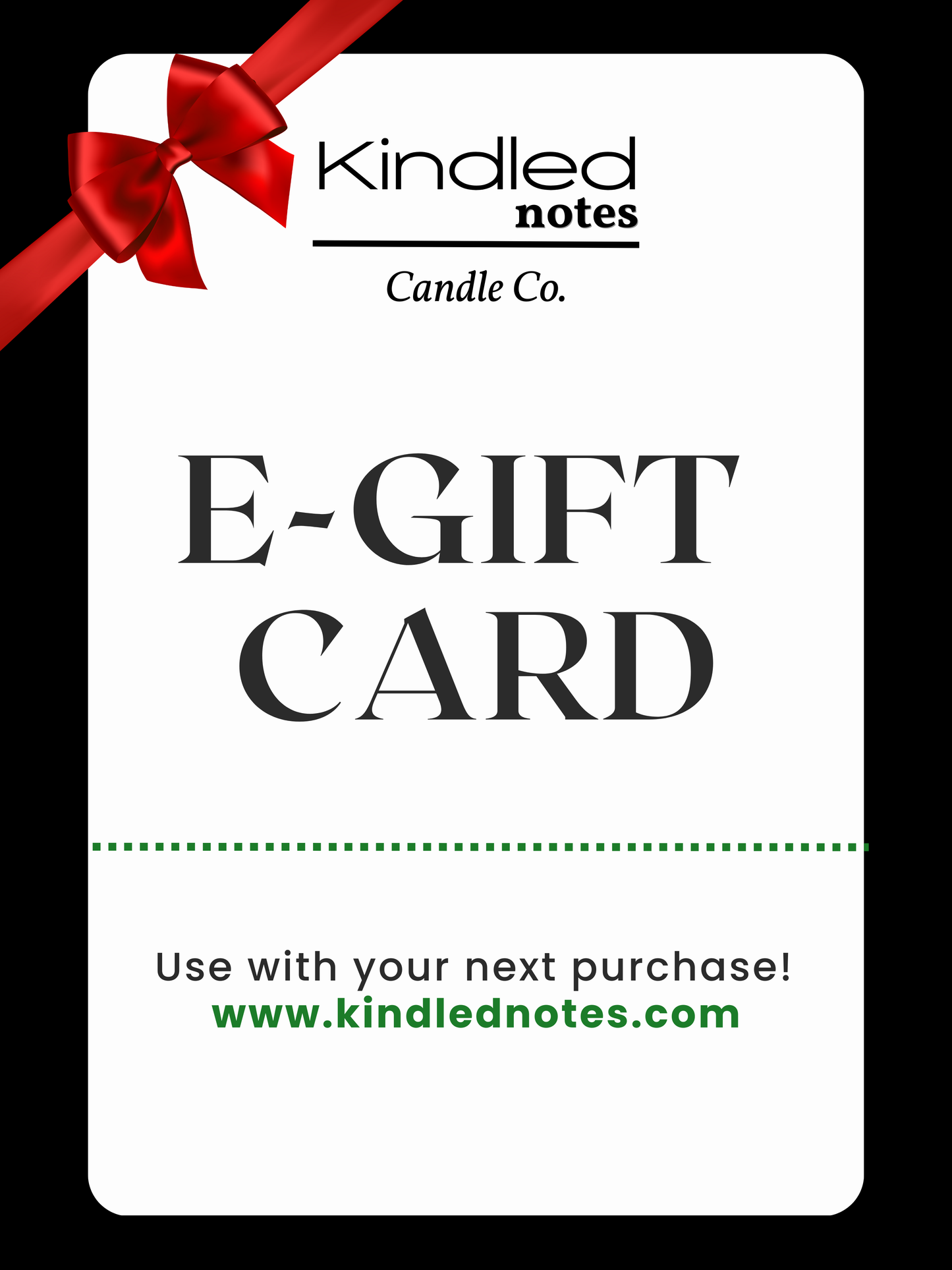Kindled Notes Candle Co E-Gift Card