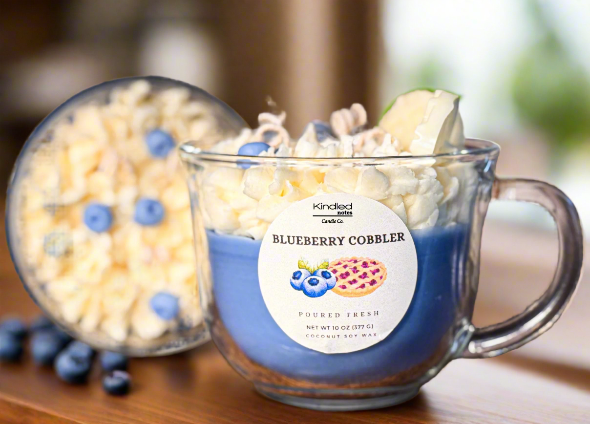Bluberry Cobbler Dessert Candle