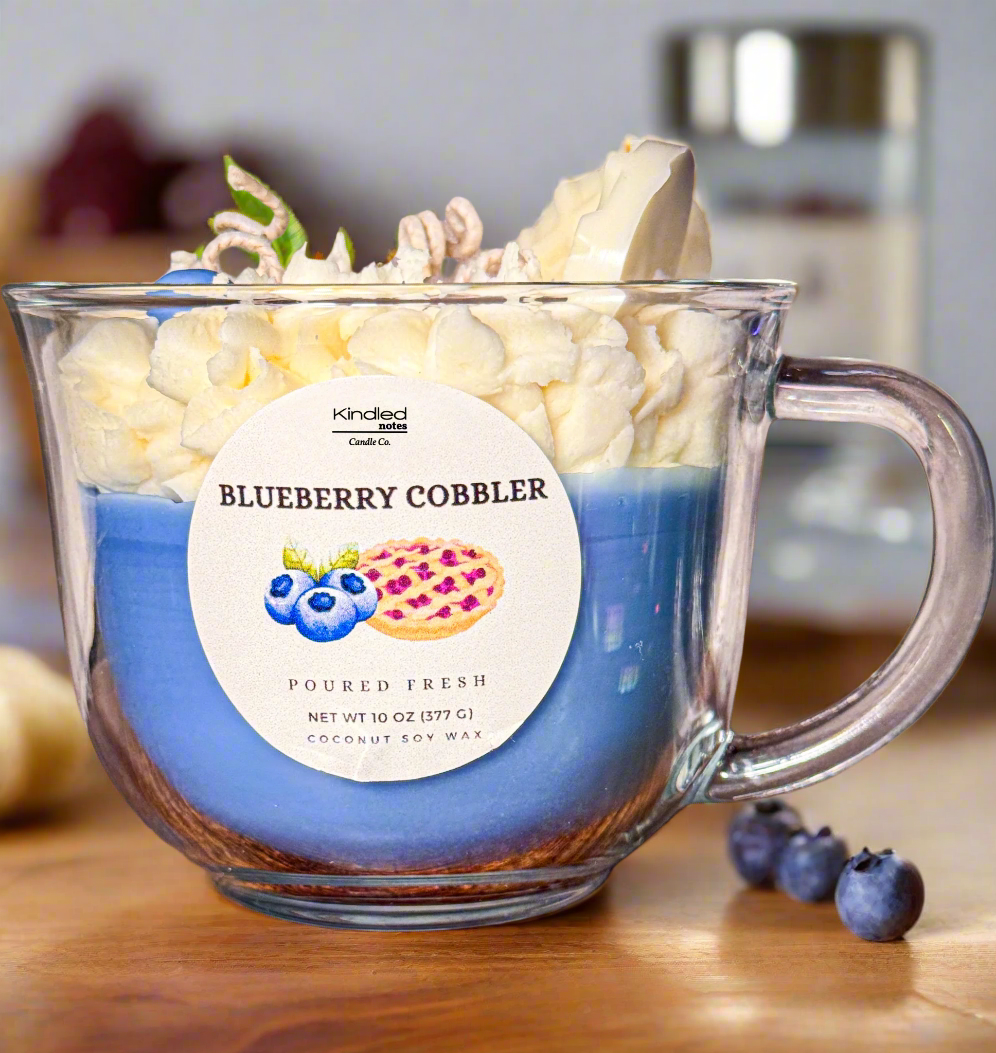 Bluberry Cobbler Dessert Candle