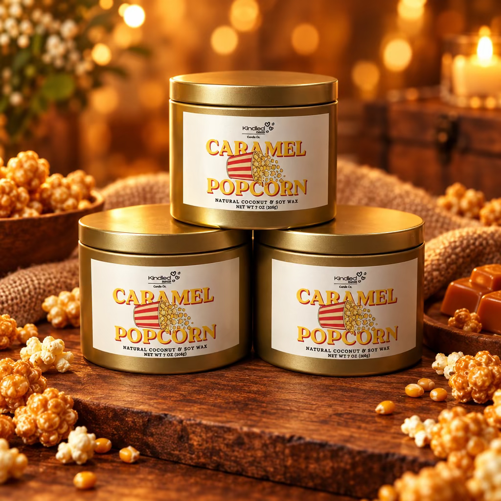 Caramel Popcorn 7oz Candle